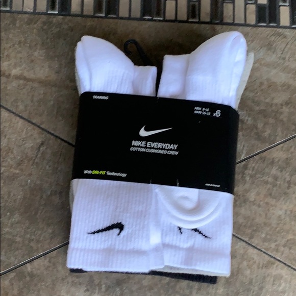 NIKE EVERYDAY COTTON CUSHIONED CREW SOCKS MEN’S - Picture 6 of 14